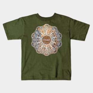 Trust Mandala Art Kids T-Shirt